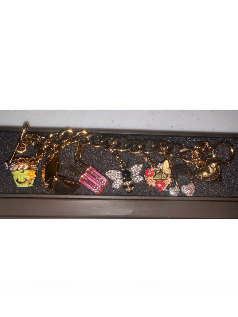 Vintage Y2K Juicy Couture Gold Charm Bracelet - Picture 4 of 6
